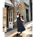 假两件长裙 缎面拼接蝴蝶结绣呢料连衣裙女微胖大码 安妮不火 法式