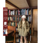 安妮不火气质廓形系带收腰立领风衣女微胖大码 氛围感宽松显瘦外套