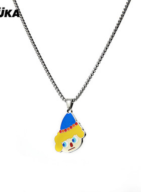 GUUKA潮牌杨悉圣儿联名项链女轻奢小众情侣嘻哈钛钢项链新款配饰