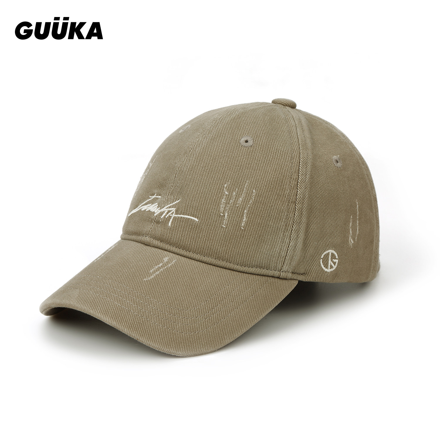 GUUKA废土风做旧遮阳棒球帽男图片