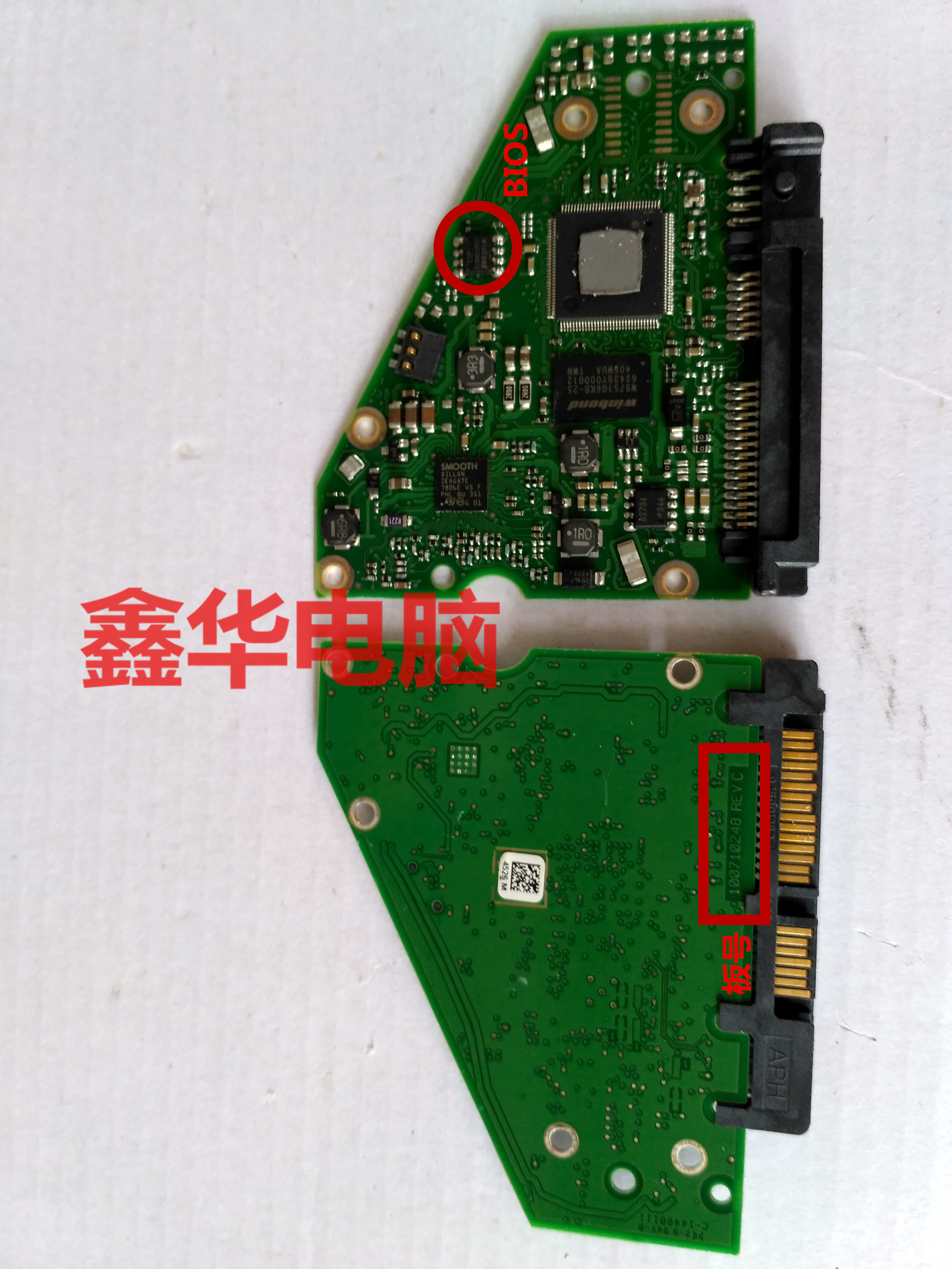 st4000dm000 st4000vn000希捷硬盘板电路板板号:100710248 rev c