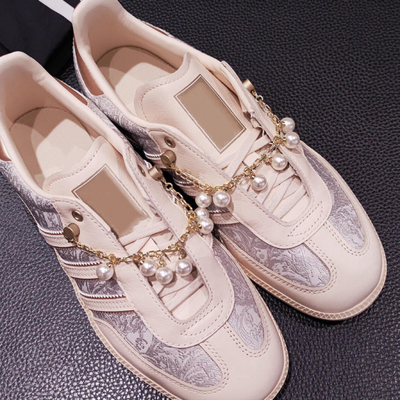 宋雨琦同款珍珠芭蕾舞鞋