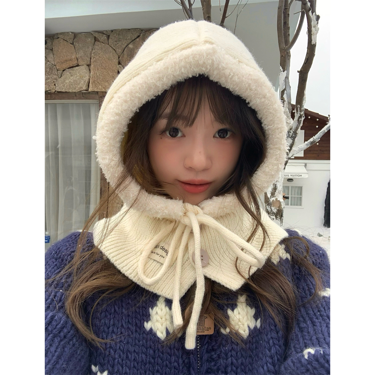 巴拉克拉法帽保暖帽子围脖一体