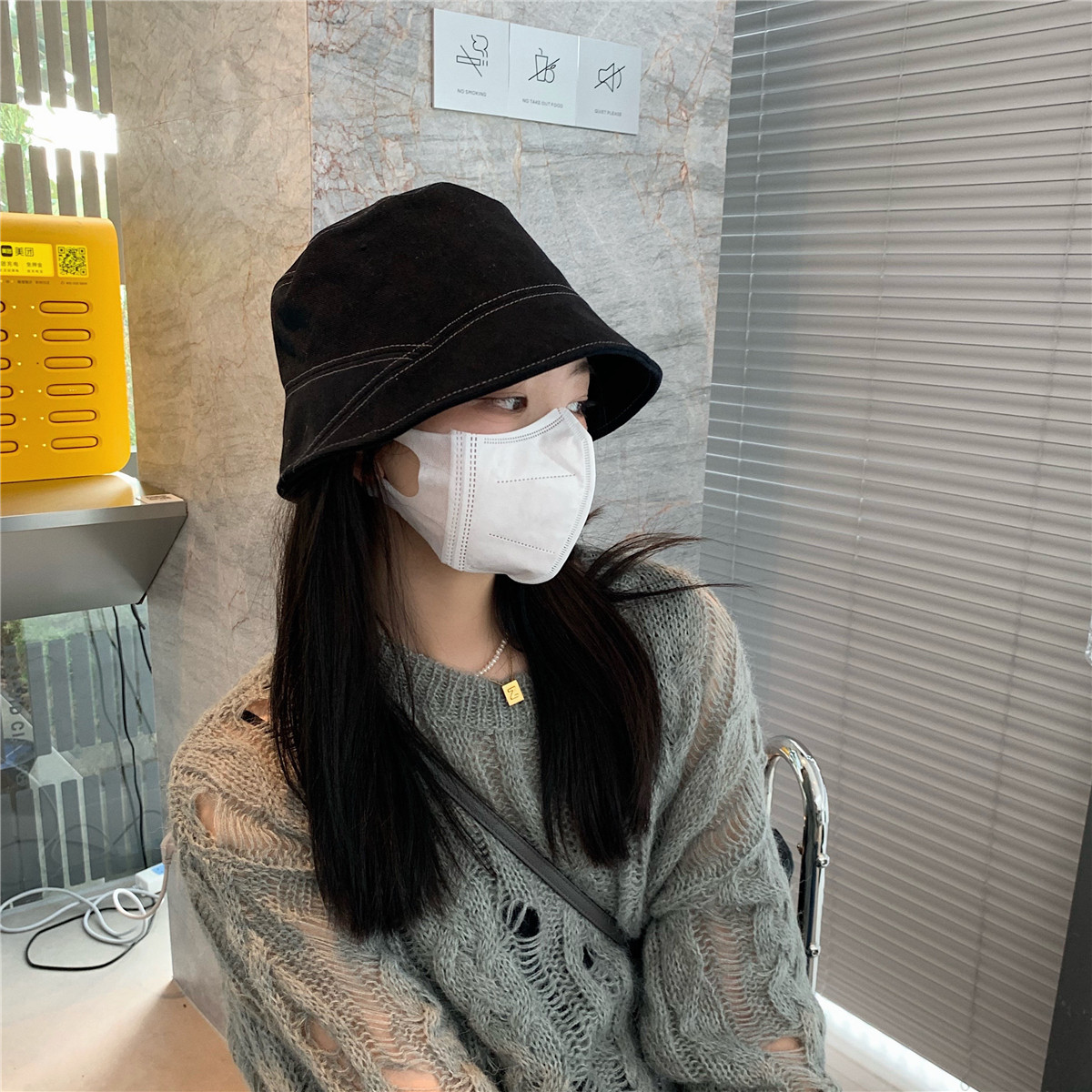 素颜出门bi备~韩版百搭纯棉渔夫帽女春秋显脸小水桶帽ins休闲盆帽,服饰配件/皮带/帽子/围巾,帽子,淘宝优惠券,粉丝福利购,淘宝优惠卷