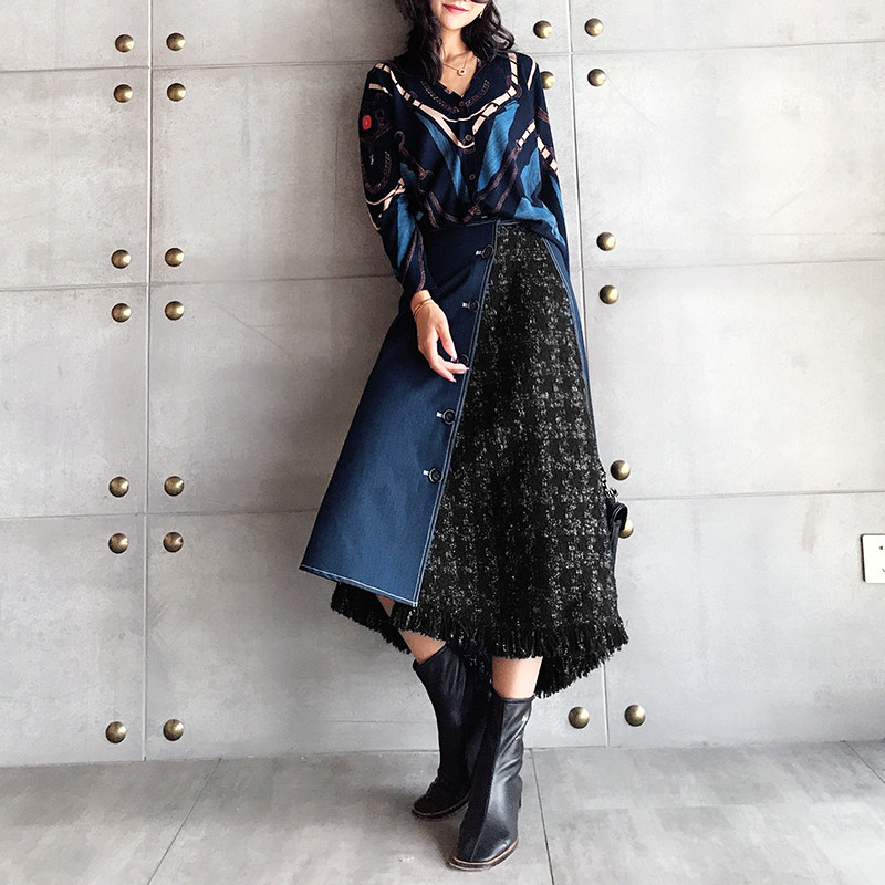 Iraqi home Top private service!heavy industry cowboy Tweed wool Half skirt Q26540in the Women's clothing/Boutique , Skirts  category - from Buy2taobao.com to provide professional Taobao agent buy service