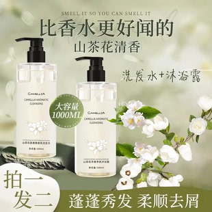 美丝叶山茶花氨基酸香氛留香洗发水芳香沐浴露持久留香芳香净肤