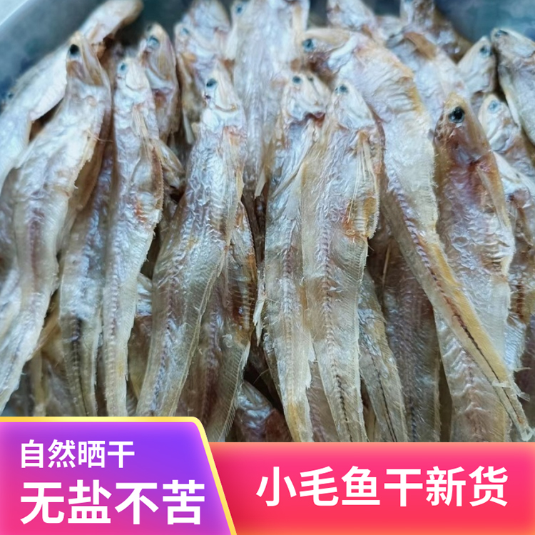 毛鱼干自然晒干毛刀鱼淡水无盐