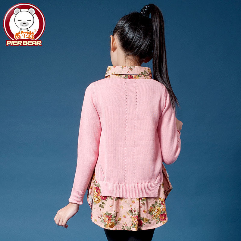 Pull fille PIER BEAR à manche longue - Ref 2104032 Image 3