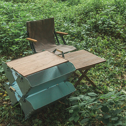 Reforged雪峰收纳箱盖板SnowPeak桌板黑胡桃木露营复古设计师品牌