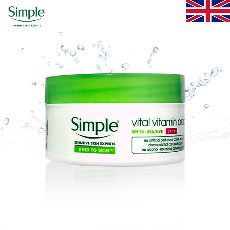 英国正品simple清妍维他命乳液/面霜