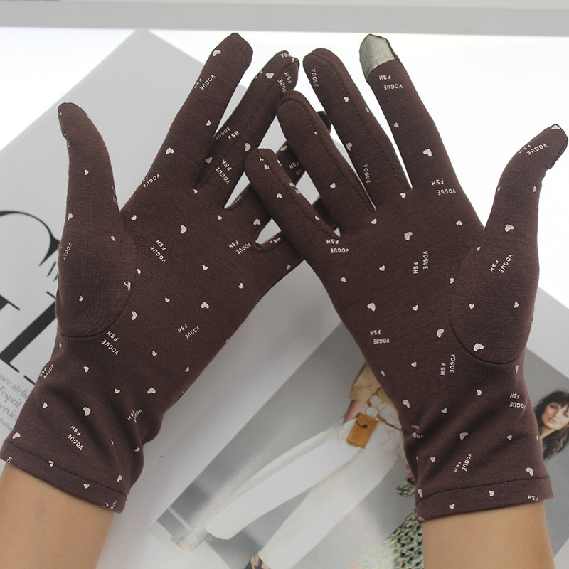 保暖手套女士秋冬单层薄绒棉质触屏爱心弹力开车骑行吸汗透气手套,服饰配件/皮带/帽子/围巾,手套,淘宝优惠券,粉丝福利购,淘宝优惠卷