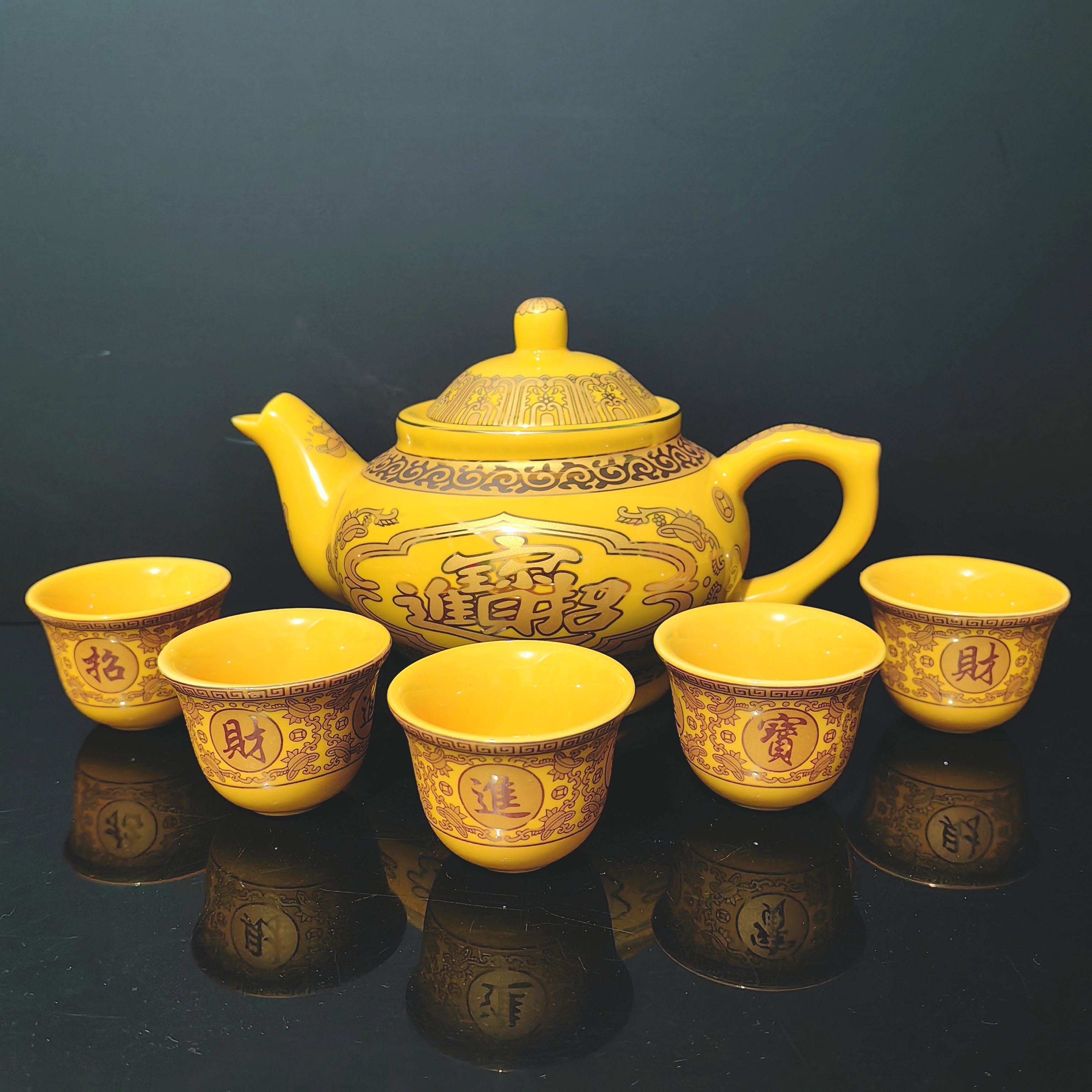 供神茶杯陶瓷红色拜神奉神酒杯佛前供奉水杯寺庙佛堂家杯子敬茶杯