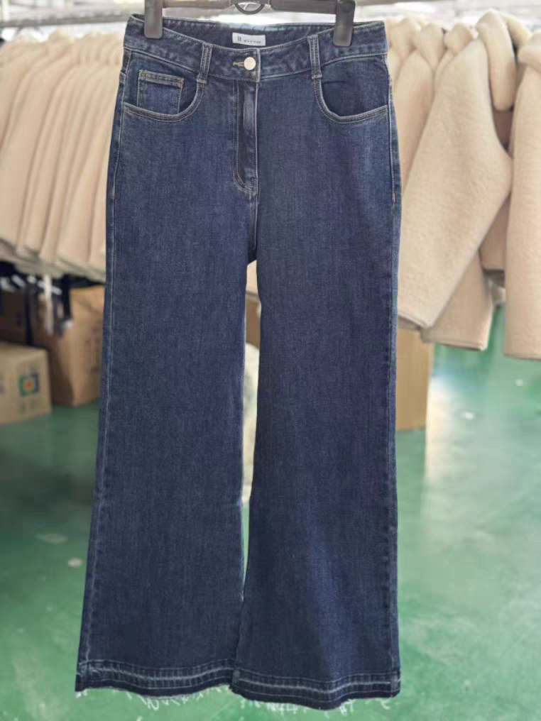 25年冬季国内代购韩国it*michaa巨柔软复古微辣水洗牛仔裤