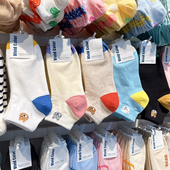 韩国东大门袜子女短款 春秋四季 棉质吸汗可爱卡通女棉袜低帮矮腰袜