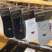 kikiyasocks韩国代购 防滑爱心隐形袜子男夏薄浅口心形东大门船袜