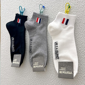 春秋新款 韩国袜子男士 东大门代购 ETNA简约休闲棉袜学院风运动短袜