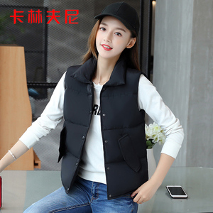 卡林夫尼2021新款羽绒棉马甲女短款秋冬韩版棉服外套女棉衣面包服