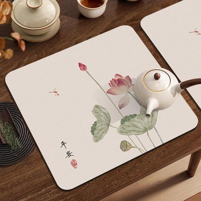 新中式茶垫茶几餐垫茶具茶杯防滑垫小尺寸杯垫吸水垫隔热茶台垫子,居家布艺,餐垫,淘宝优惠券,粉丝福利购,淘宝优惠卷