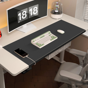 桌垫加厚电脑防水耐磨脏商务办公定制超大号书写字台扣挂边鼠标垫