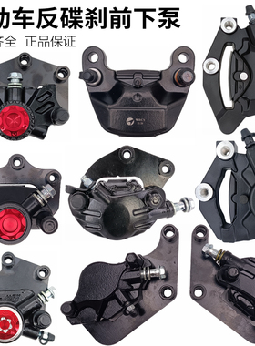 雅迪迅鹰龟王反置碟刹液压左右下泵电动反碟刹车卡钳台铃金箭009