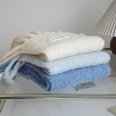 巨巨巨柔软！含羊毛大流苏长围巾