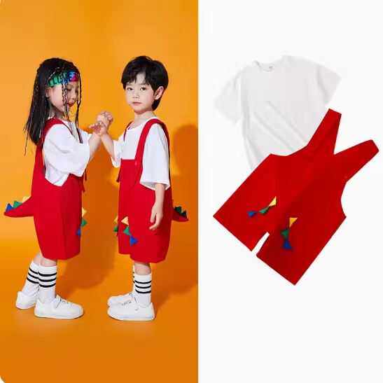 彩色幼儿园毕业季照服装啦啦队表演男女童班服糖果背带裤演出服,童装/婴儿装/亲子装,儿童演出服,淘宝优惠券,粉丝福利购,淘宝优惠卷