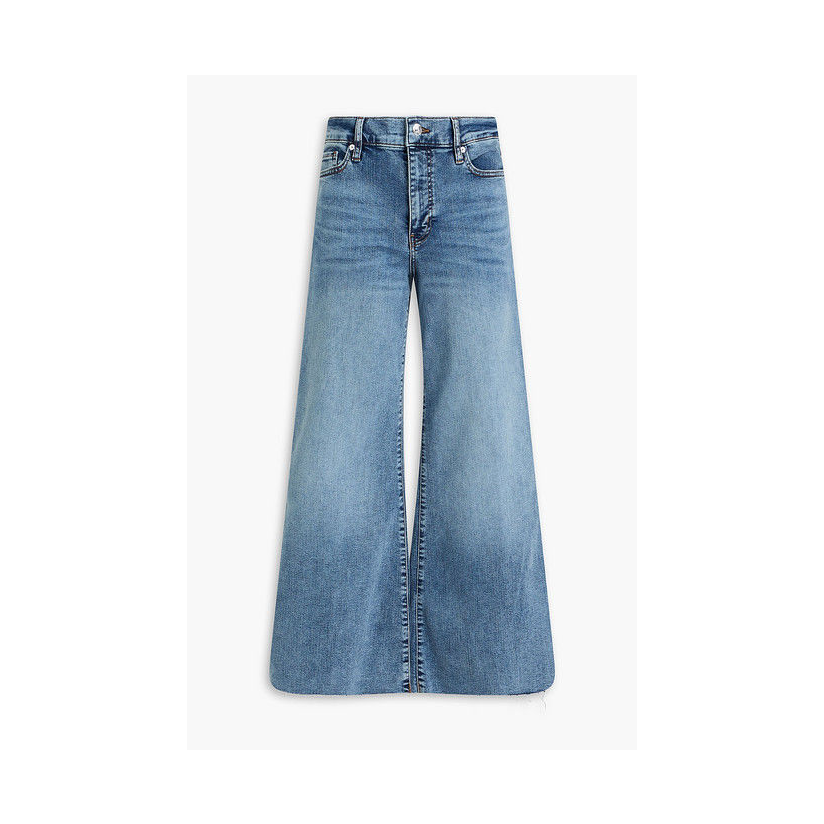 Frame Denim Le 居家短款高腰阔腿牛仔裤女潮流显瘦设计感修身