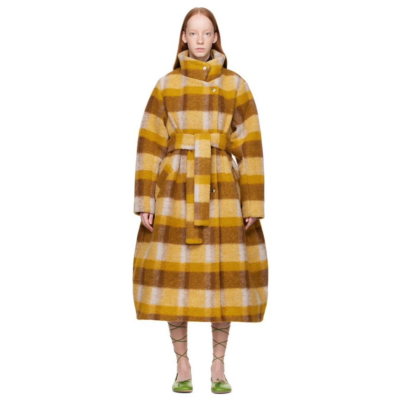 henrik vibskov 黄色 halo 大衣女