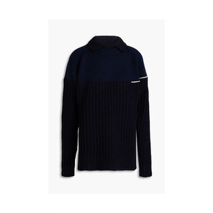 罗纹 经典 VICTORIABECKHAM 羊毛Polo毛衣女套头衫 针织衫 时尚