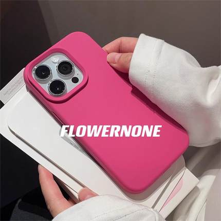 k90火龙果玫红色15适用13小米14手机壳ultra软糯17pro液态硅胶K70红米K60至尊版note耐脏磨砂简约包max梅子色