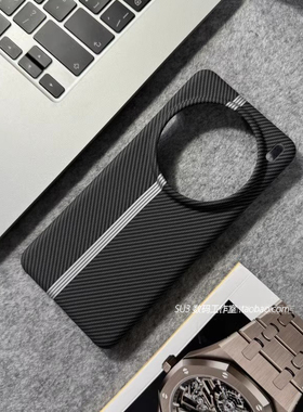 黑色赛道碳纤维纹理不沾指纹X200pro mini适用vivo手机壳X100s撞色IQOO13高级12凯夫拉neo9大孔8半包7无边框+