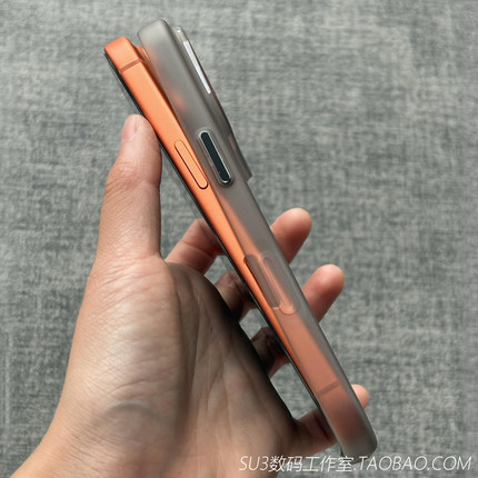 包拍照键裸机感超薄软壳适用iPhone17苹果18pro手机壳max磨砂16防汗指纹15plus透灰全包镜头15高级14防摔1312