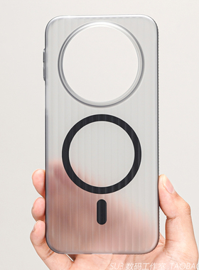 Magsafe磁吸防滑边框瓦楞条纹适用oppoFindX9手机壳X8s简约pro+磨砂ultra防摔Reno15透黑灰色14硬13一加Ace6