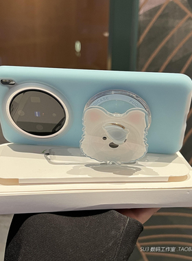 西高地小狗转转磁吸支架X200pro适用mini手机壳vivoX100液态硅胶IQOO13耐脏12不发黄neo10小众Baby蓝色9s防摔