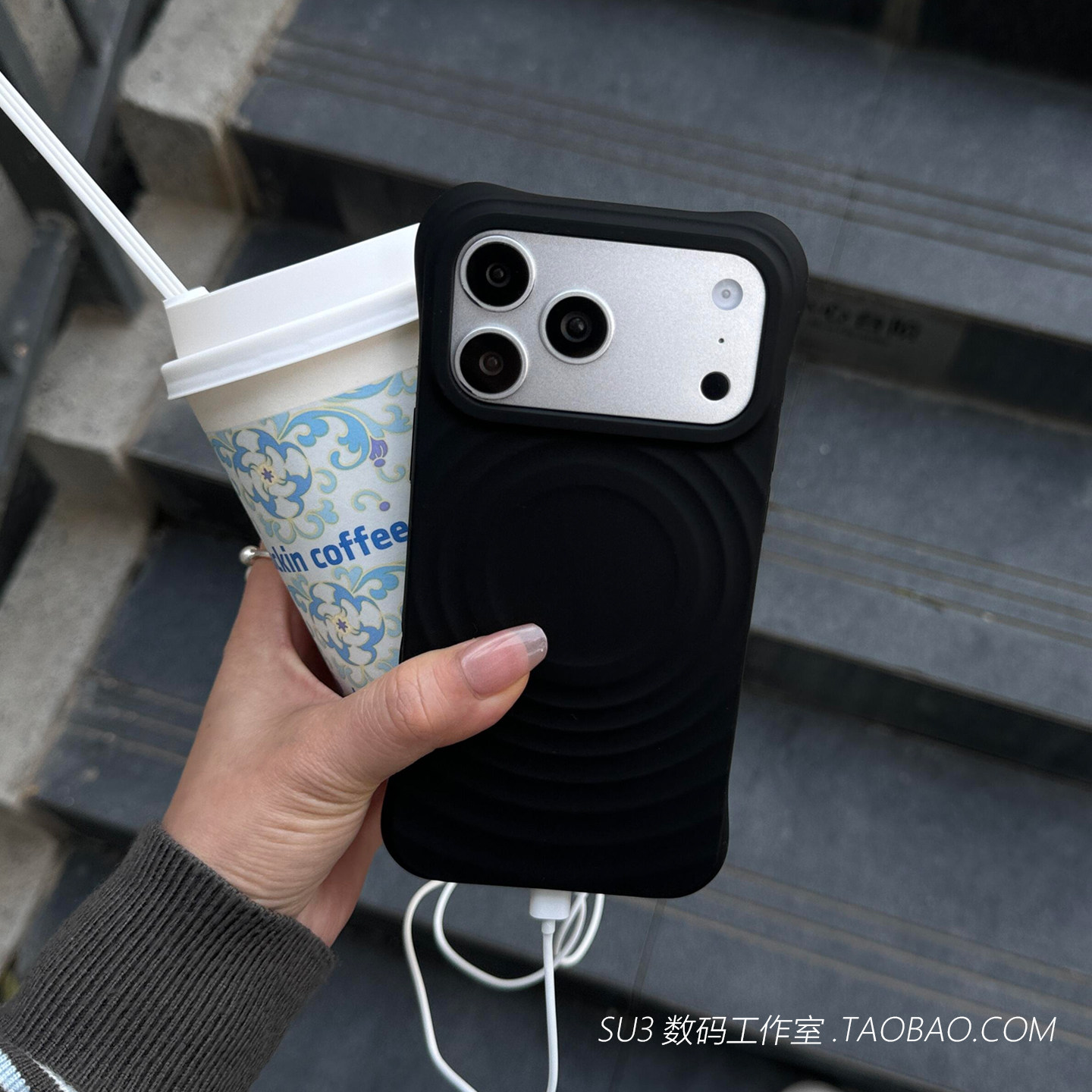 软糯波漾纹磁吸液态硅胶适用小米17promax手机壳17pro简约15黑色14全包13高级感magsafe无线充电四角防摔ins