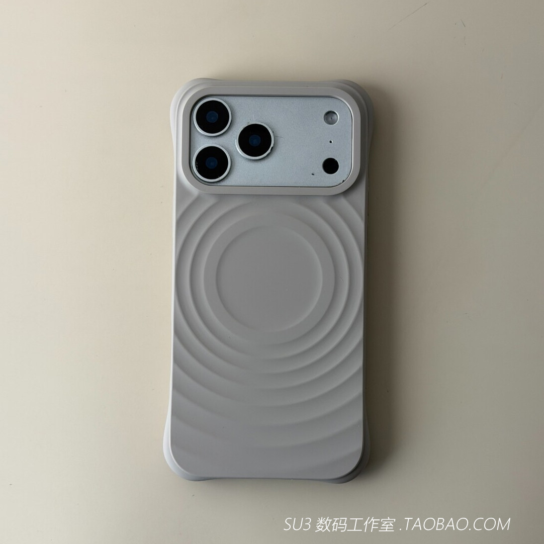 软糯波漾纹磁吸充电液态硅胶适用小米17promax手机壳17pro简约15钛灰色14磨砂13高级magsafe耐脏四角防摔ins