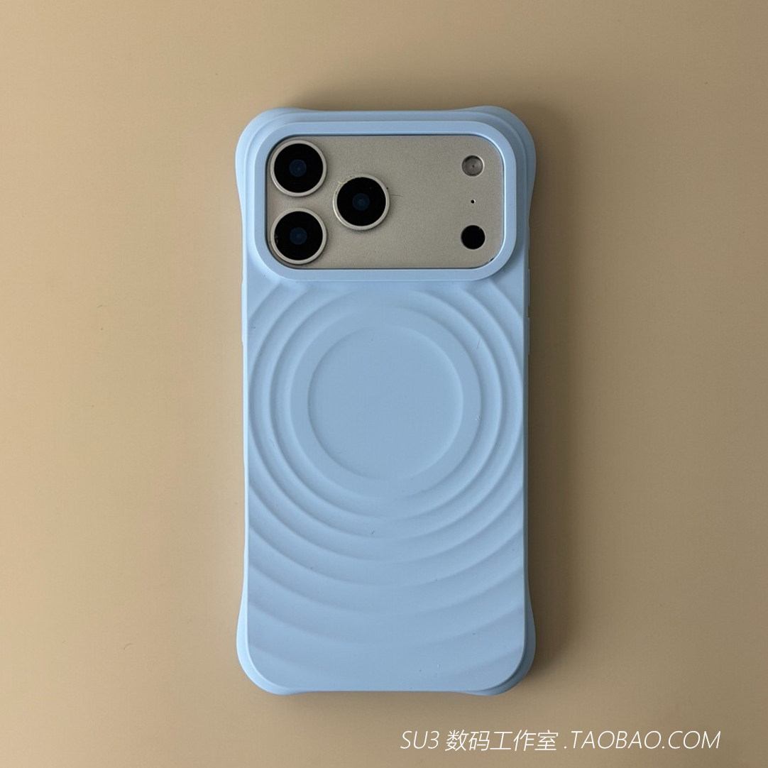 磁吸充电软糯波漾纹液态硅胶适用小米17promax手机壳17pro简约15云青色14磨砂13高级magsafe耐脏四角防摔ins