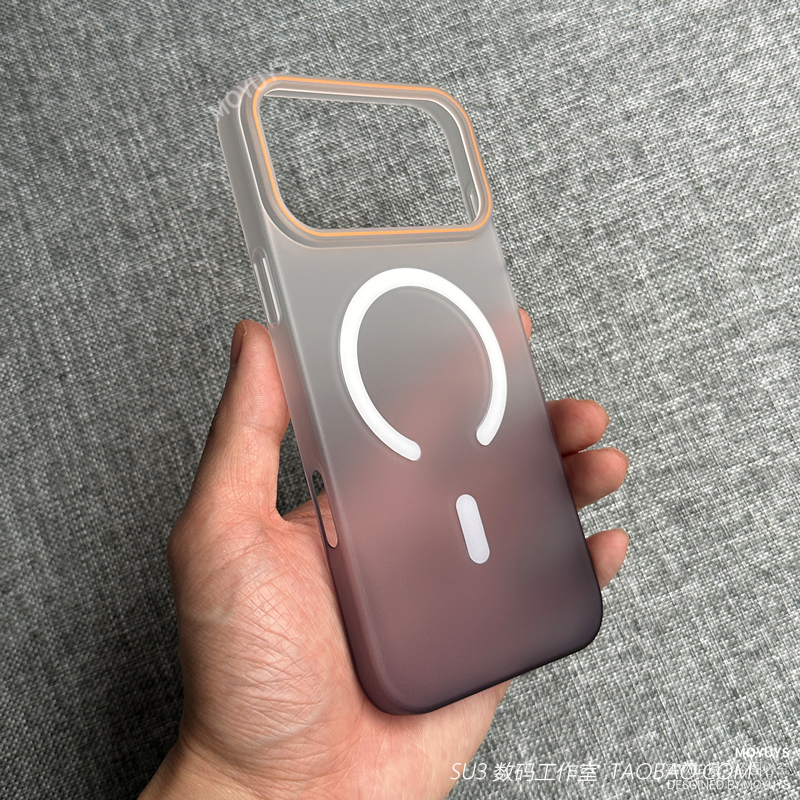 磁吸黑灰色渐变适用Ace6一加15手机壳Ace5至尊版13t三星S25Ultra无线充电s24简约磨砂高级感防摔肤感小众硬套