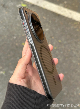 黑色防滑边框磁吸无线充电FindX8Ultra适用oppoFindX8手机壳pro瓦楞Reno14磨砂13半透明X8s亚克力防摔Magsafe