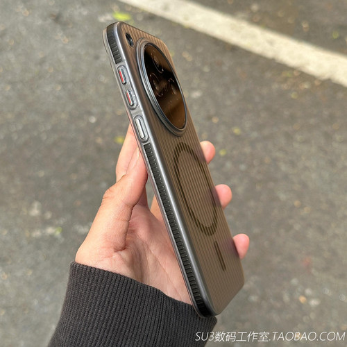 黑色防滑边框磁吸无线充电FindX8Ultra适用oppoFindX8手机壳pro瓦楞Reno14磨砂13半透明X8s亚克力防摔Magsafe
