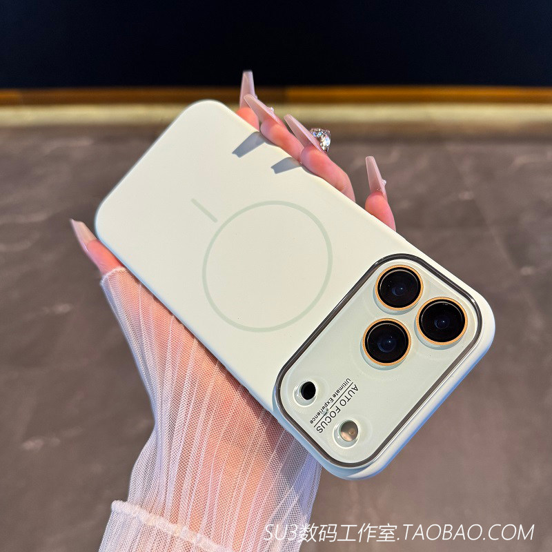 秒变17大视窗细圈Beats磁吸液态硅胶iPhone17pro适用16苹果17promax手机壳15全包带镜头膜14耐脏13薄荷奶绿软