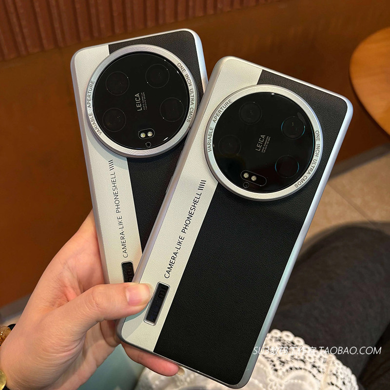 变身复古相机壳适用oppoFindX8ultra手机壳FindX8s黑白拼接vivoX200皮纹X200pro防摔mini高级感超薄素皮男女+