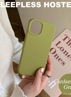 17pro复古豆蔻绿K80适用15小米14手机壳13液态硅胶ultra红米K70高级K60至尊版note绿色+软糯Max全包k90耐脏t