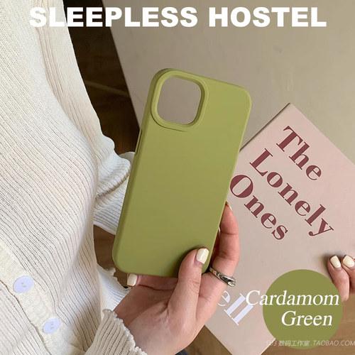 适用小米14豆蔻绿新色液态硅胶