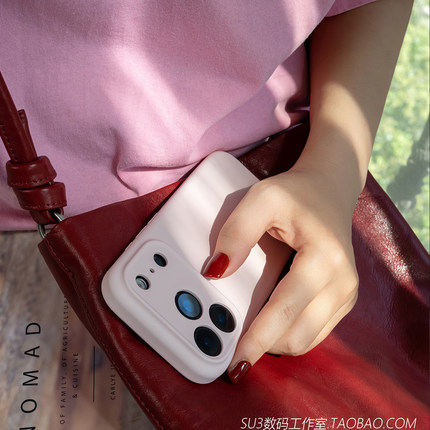 软糯橡皮擦适用iPhone18苹果17pro手机壳max柔雾粉色16液态硅胶15plus高级感14全包镜头13防摔12耐脏精孔Air