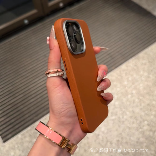 棕色皮纹荔枝纹适用mix4小米15pro红米note14/13pro+手机壳K50高级感12Turbo防摔11t简约10硅胶9小众K40s磨砂