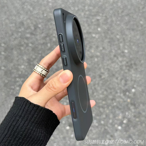 磁吸无线充电深灰黑色适用oppoFindX8ultra手机壳X7超薄X8s+硬壳Reno14/13镜头加高12简约11男10全包9防摔pro