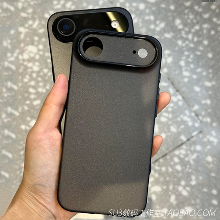 磨砂透黑色超薄软壳适用iPhone17苹果17pro手机壳max简约16plus全包镜头15裸机肤感14防摔13独立按键12防指纹