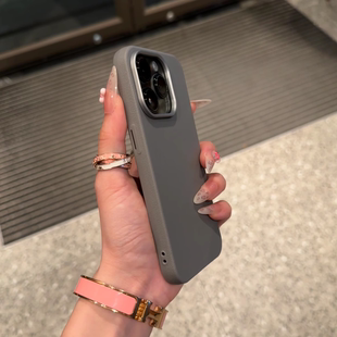 钛灰色荔枝纹皮纹适用14pro小米15手机壳13全包12s防摔11ultra红米K70至尊版 K60高级mix4简约E水泥灰小众磨砂