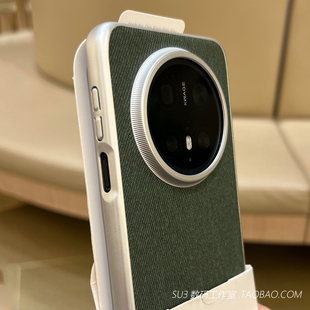 7pro荣耀500pro手机壳400电镀硬壳X60简约墨绿色大孔三包布纹磁吸充电 防指纹防滑亚麻布料适用华为magic8